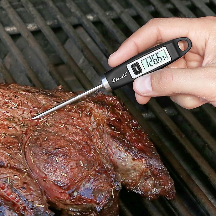 slide 9 of 9, Escali Gourmet Digital Thermometer - Black, 1 ct