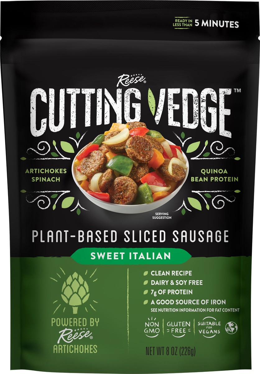 slide 2 of 2, Cutting Vedge Sausage Plant Based Sliced - 8 Oz, 8 oz
