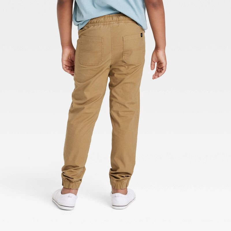 slide 2 of 3, Boys' Skinny Fit Ripstop Pull-On Jogger Pants - art class™ Dark Khaki 8: Cotton Spandex, Elastic Waist, 1 ct