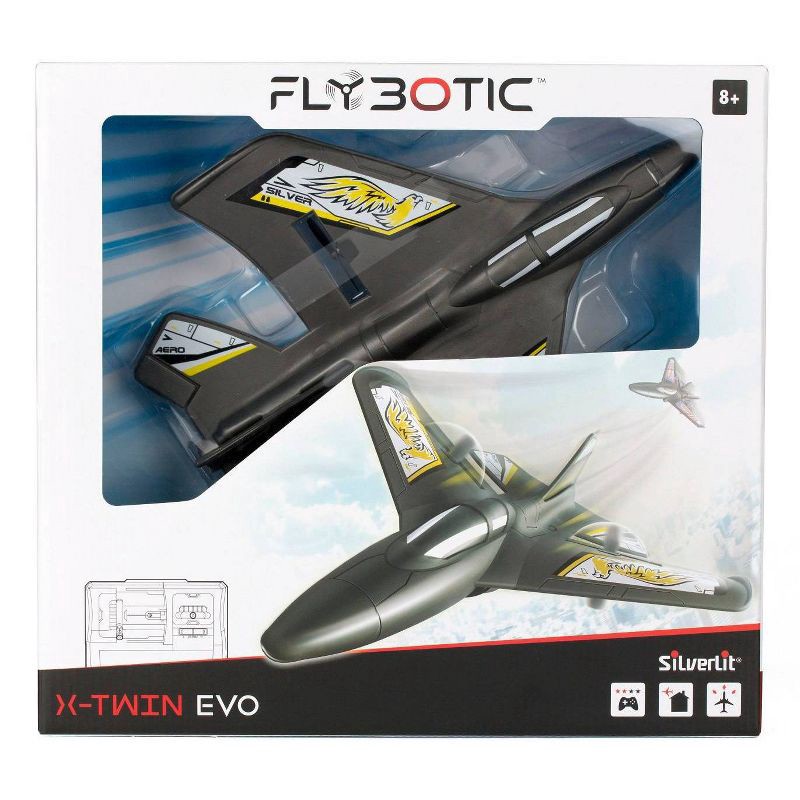 slide 2 of 5, Flybotic X Twin: Silverlit Remote Control Starter Drone, Rechargeable Battery, Infrared, 50m Range, 1 ct