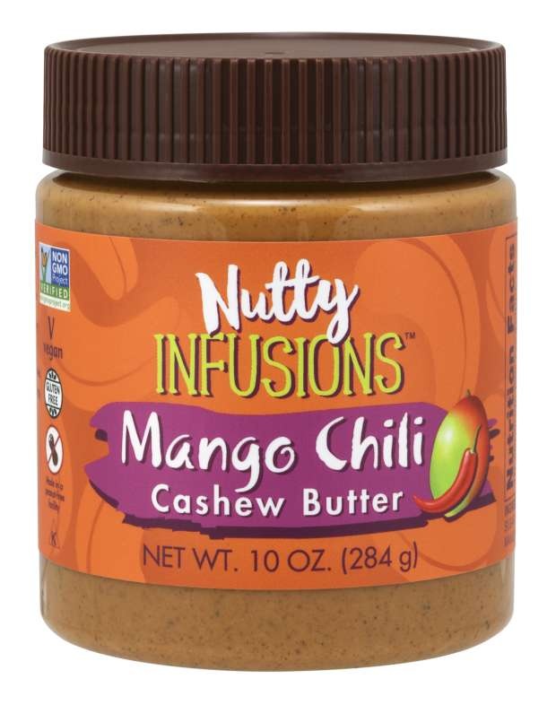 slide 1 of 1, NOW Foods Nutty Infusions Cashew Butter, Mango Chili, 10 oz