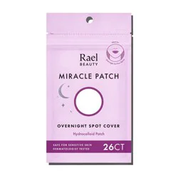 Rael Beauty Miracle Pimple Patch Overnight Spot Cover for Acne - 26ct: Vegan, Paraben-Free, Sulfate-Free, Unscented