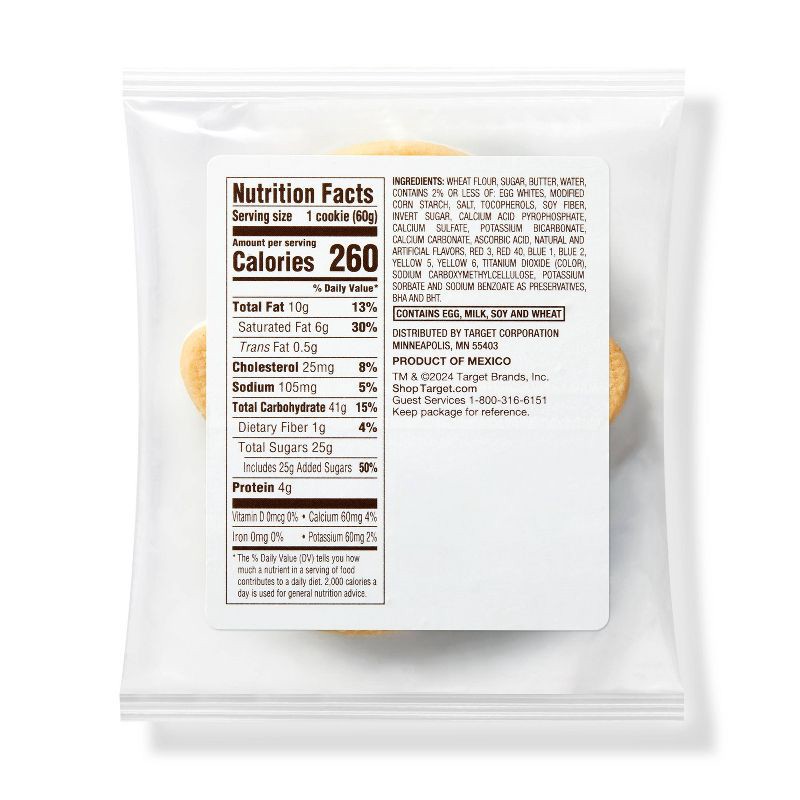 slide 3 of 3, Halloween Decorated Cookie Ghost - 2.12oz - Favorite Day™, 2.12 oz