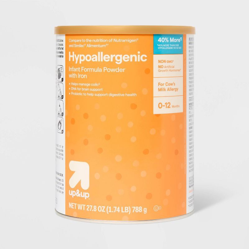 slide 1 of 6, Non -GMO Hypoallergenic Powder Infant Formula - 27.8oz - up&up™, 27.8 oz