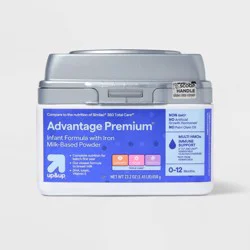 Advantage Premium Infant Formula with Iron Powder - 23.2oz - up&up™: Certified Gluten-Free, Non-GMO Verified, Added Prebiotics, Mix