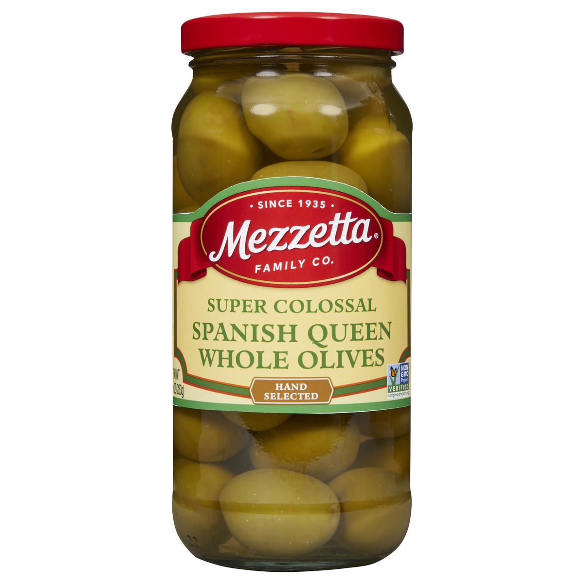 slide 4 of 11, Mezzetta Super Colossal Spanish Queen Whole Olives, 10 oz Dr. Wt., 10 oz