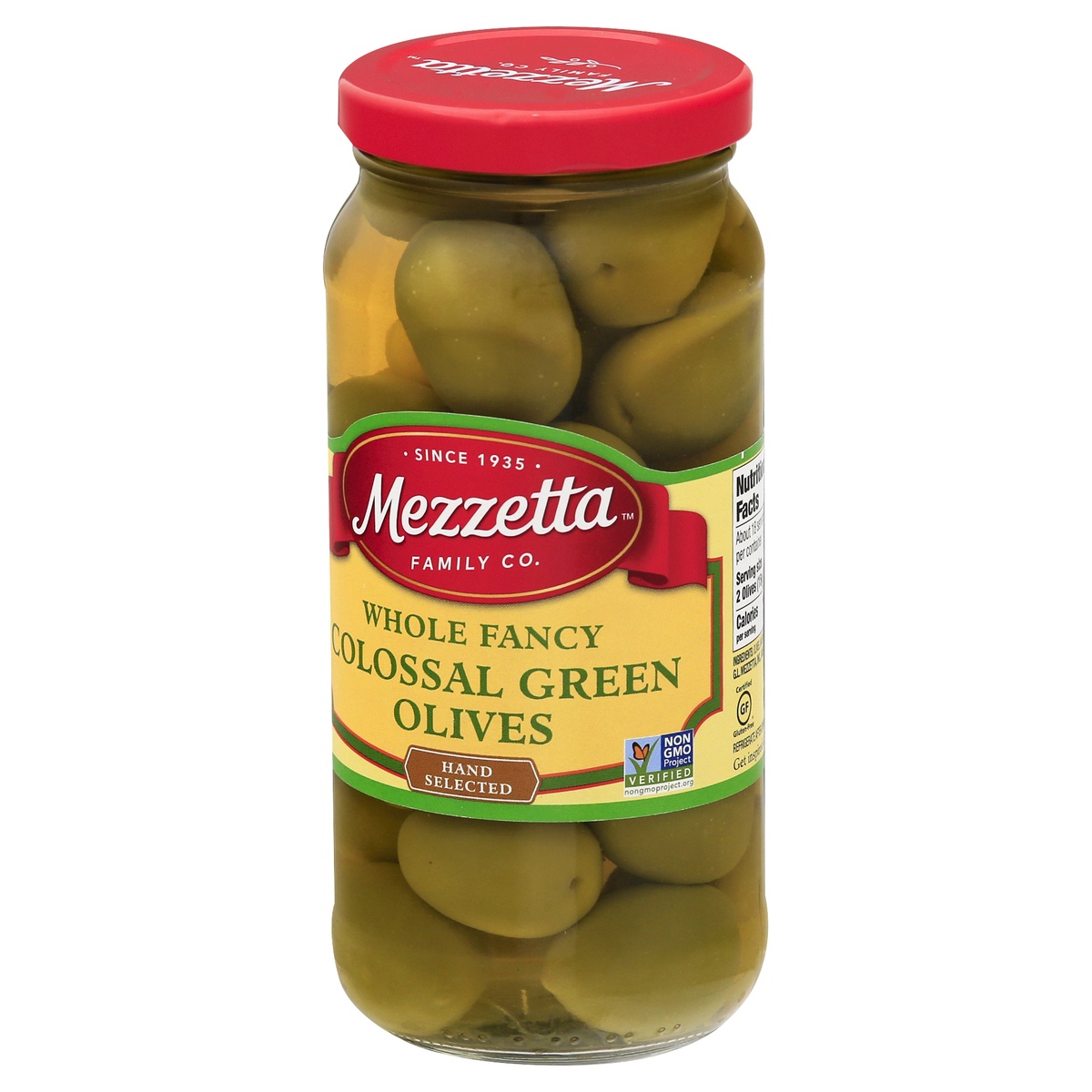 slide 3 of 11, Mezzetta Fancy Colossal Green Olives, 10 oz