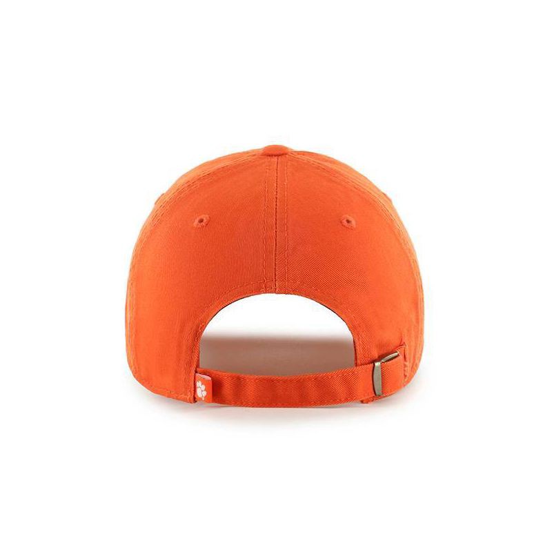 slide 2 of 2, NCAA Clemson Tigers Men's Clean Up Fabric Washed Relaxed Fix Hat: Team Logo Adjustable, 1 ct