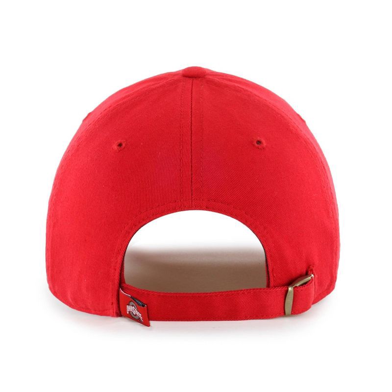 slide 2 of 2, NCAA Ohio State Buckeyes Men's Clean Up Fabric Washed Relaxed Fix Hat: Team Logo Adjustable Cap, 1 ct