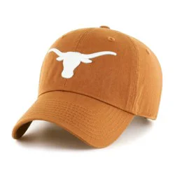 NCAA Texas Longhorns Men's Clean Up Fabric Washed Relaxed Fix Hat: Team Logo Baseball Hat