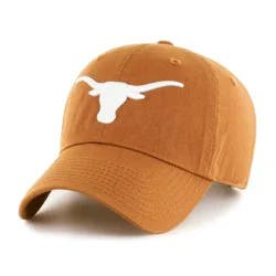 NCAA Texas Longhorns Men's Clean Up Fabric Washed Relaxed Fix Hat: Team Logo Baseball Hat