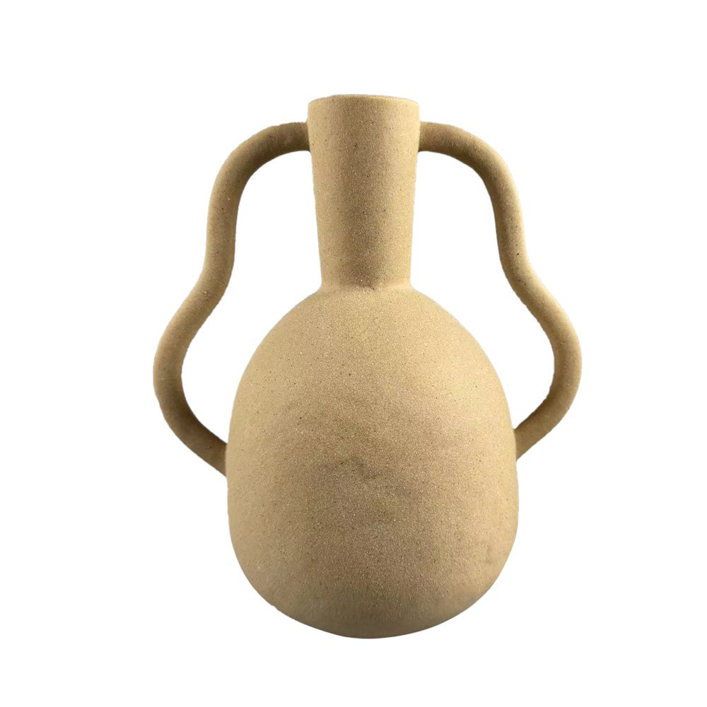 slide 1 of 1, SDS Terra Cotta Vase - Beige, 7.8 in