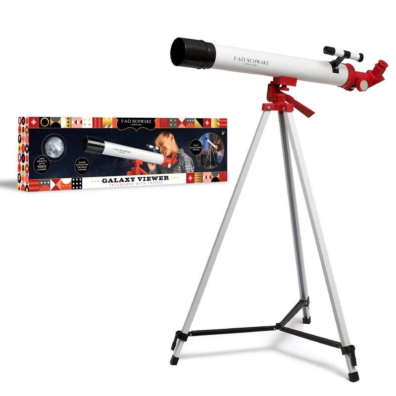 slide 1 of 1, FAO Schwarz Galaxy Viewer Toy Telescope with Tripod, 1 ct