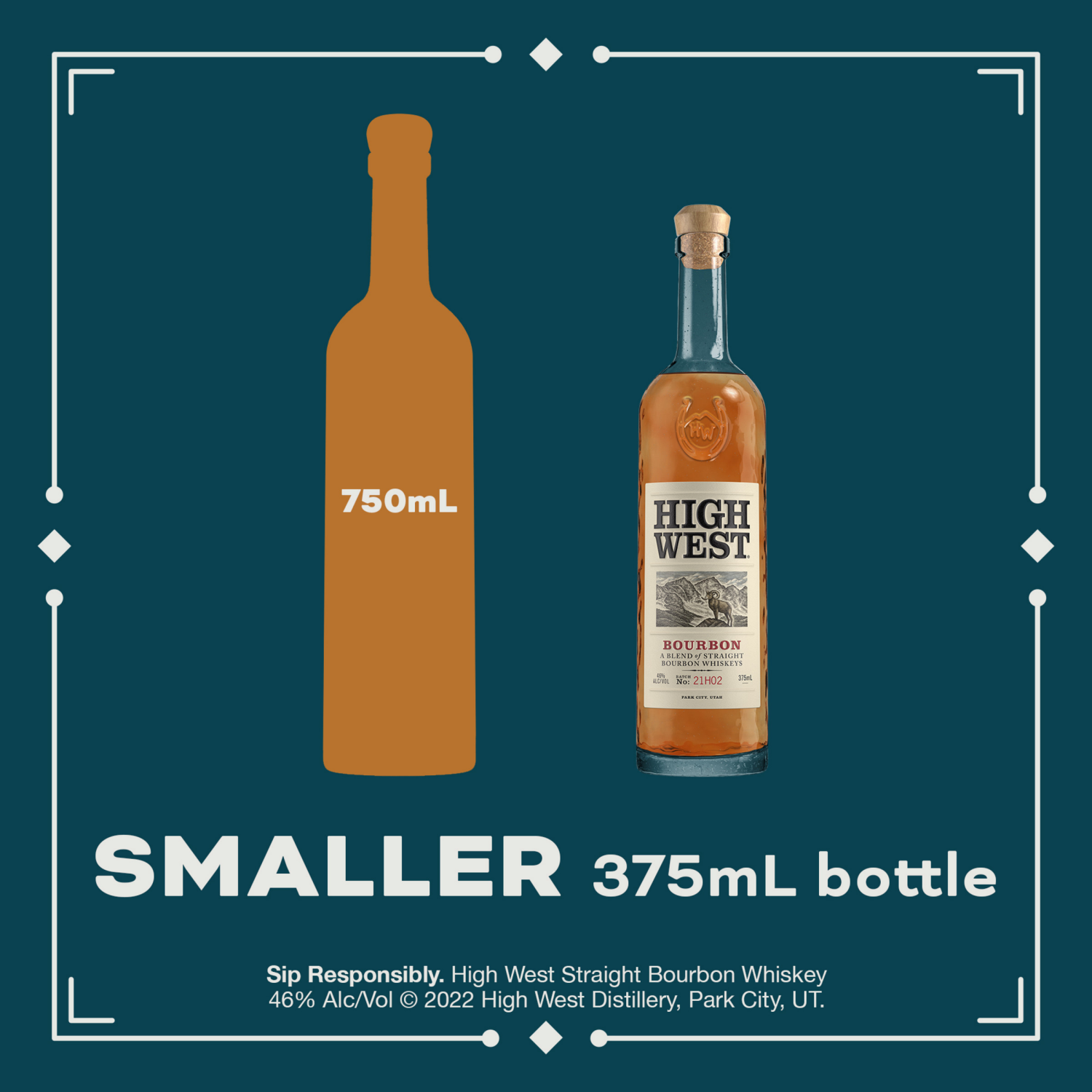 slide 2 of 5, High West Bourbon Whiskey, 375 mL Bottle, 92 Proof, 375 ml