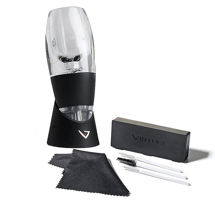 slide 1 of 3, Vinturi Essential Red Wine Aerator with Stand and Cleaning Kit, 1 ct