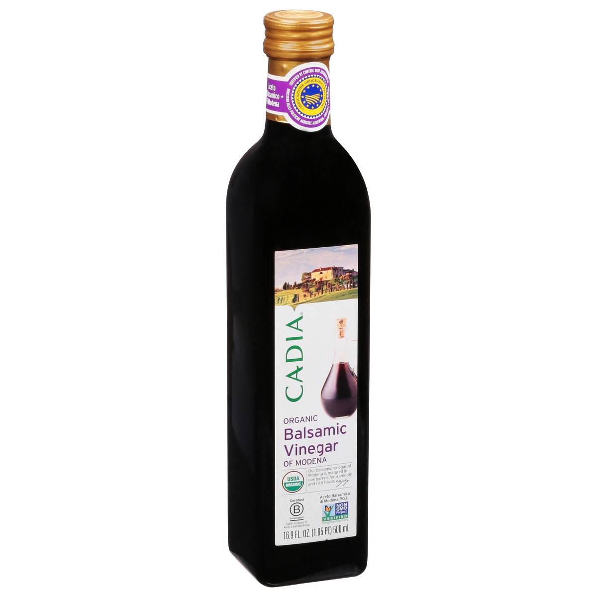 slide 2 of 9, Cadia Organic Balsamic Vinegar of Modena 16.9 fl oz, 16.9 fl oz