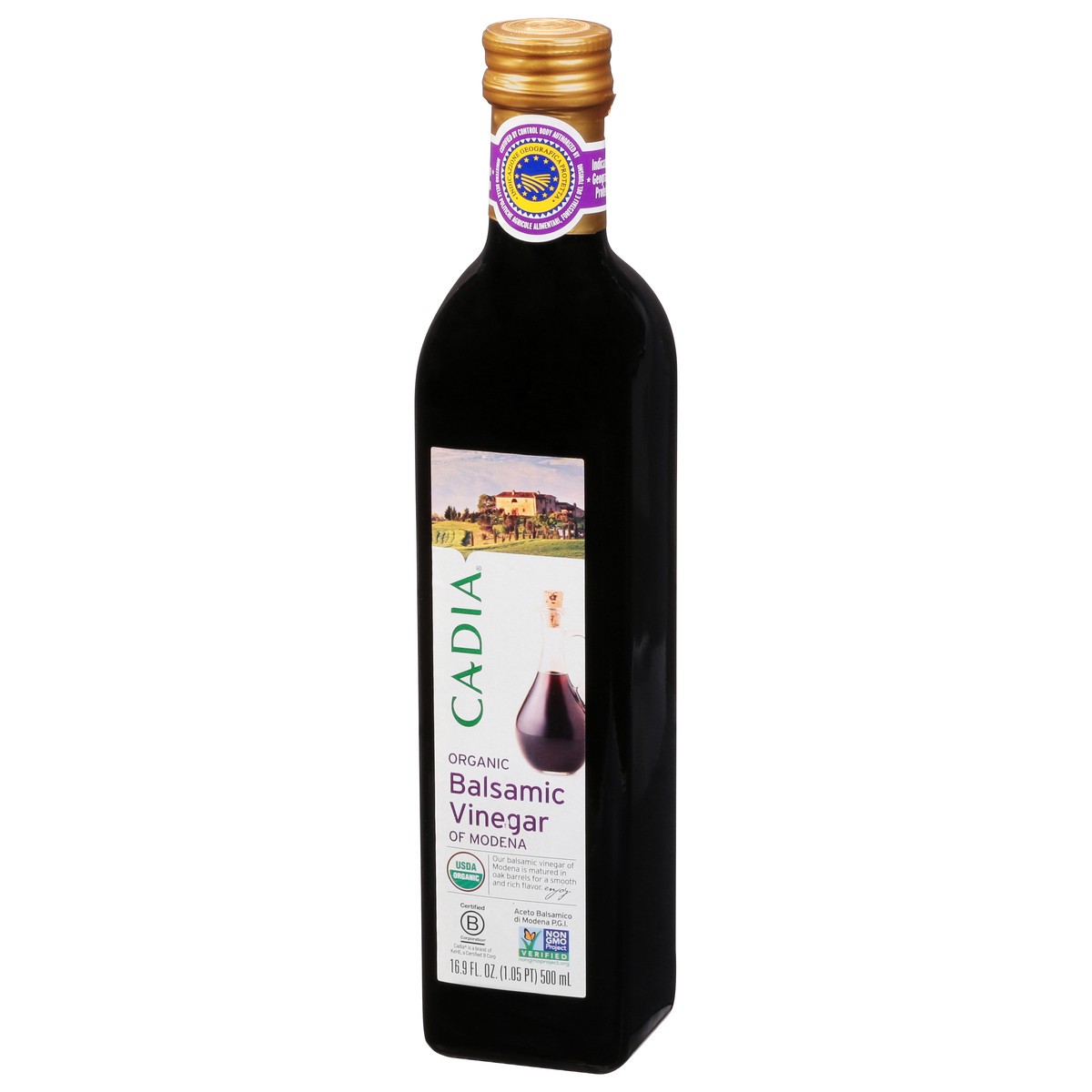 slide 3 of 9, Cadia Organic Balsamic Vinegar of Modena 16.9 fl oz, 16.9 fl oz