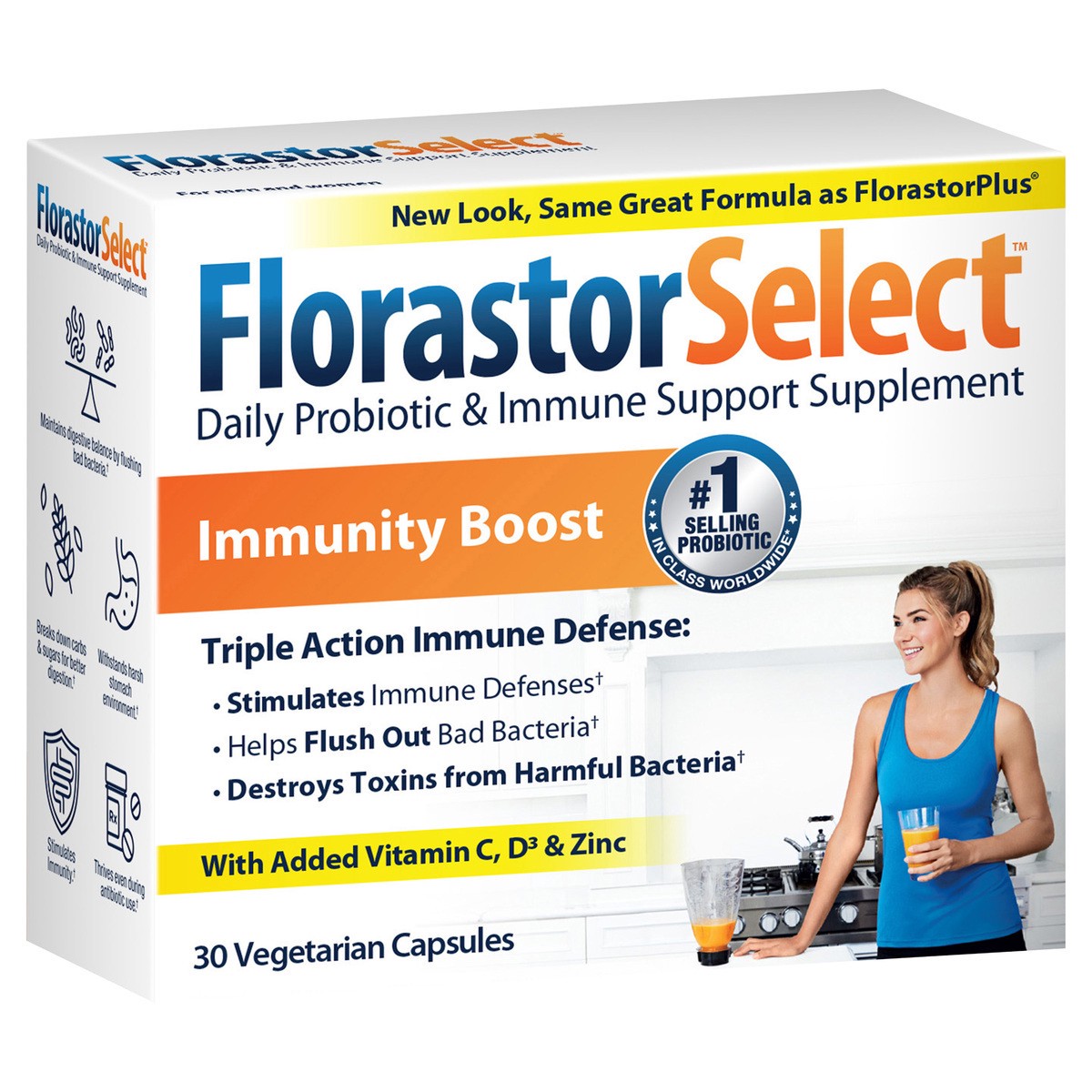 slide 6 of 8, FlorastorSelect Immunity Boost, 30 ct