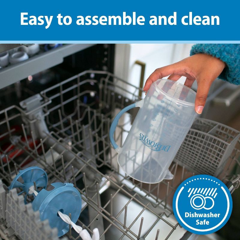 slide 7 of 9, Dr. Brown's Baby Formula Mixing Pitcher with Locking Lid & No Drip Spout - 32oz - Black, 32 oz