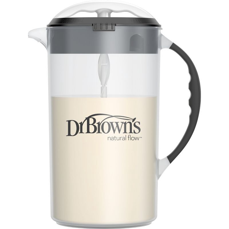 slide 1 of 9, Dr. Brown's Baby Formula Mixing Pitcher with Locking Lid & No Drip Spout - 32oz - Black, 32 oz