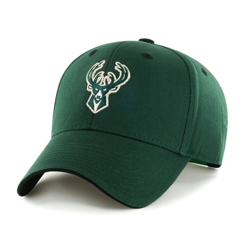 slide 1 of 2, NBA Milwaukee Bucks Moneymaker Hat: Team Logo, Adjustable Snapback, 1 ct