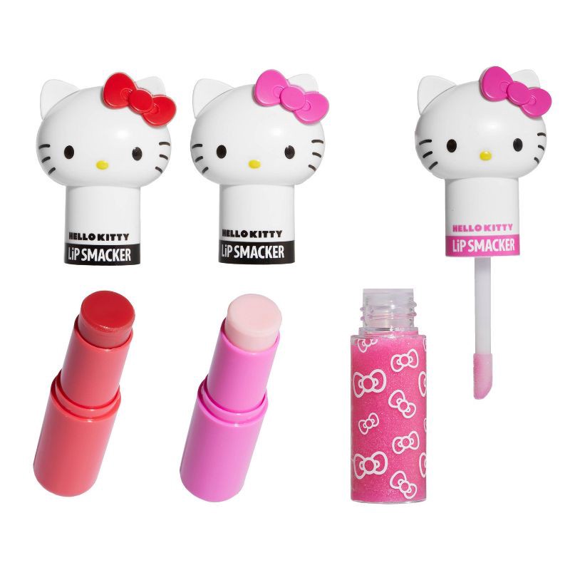 slide 4 of 4, Lip Smacker Hello Kitty Lip Makeup - Lippy Pal - 0.56oz/3pk, 0.56 oz, 3 ct