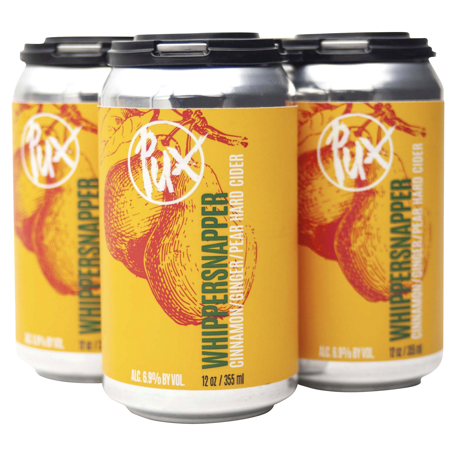 slide 1 of 1, Pux Cider Whippersnapper, 4 ct; 12 oz