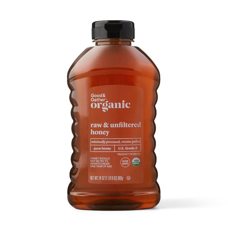 slide 1 of 3, Organic Raw Honey - 24oz - Good & Gather™, 24 oz