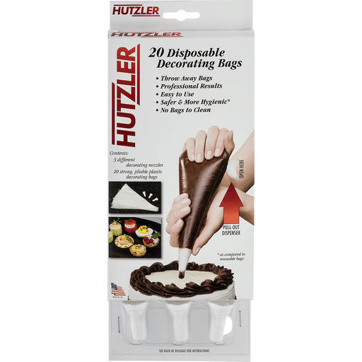 slide 6 of 16, Hutzler Cake Kit Deco Bag And Nozzle, 20 ct