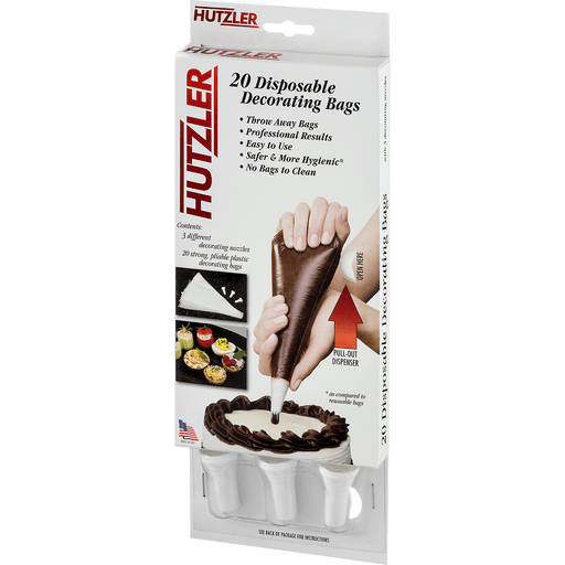 slide 12 of 16, Hutzler Cake Kit Deco Bag And Nozzle, 20 ct