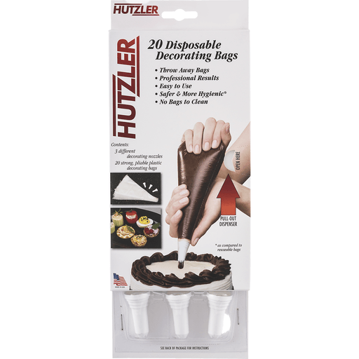 slide 11 of 16, Hutzler Cake Kit Deco Bag And Nozzle, 20 ct