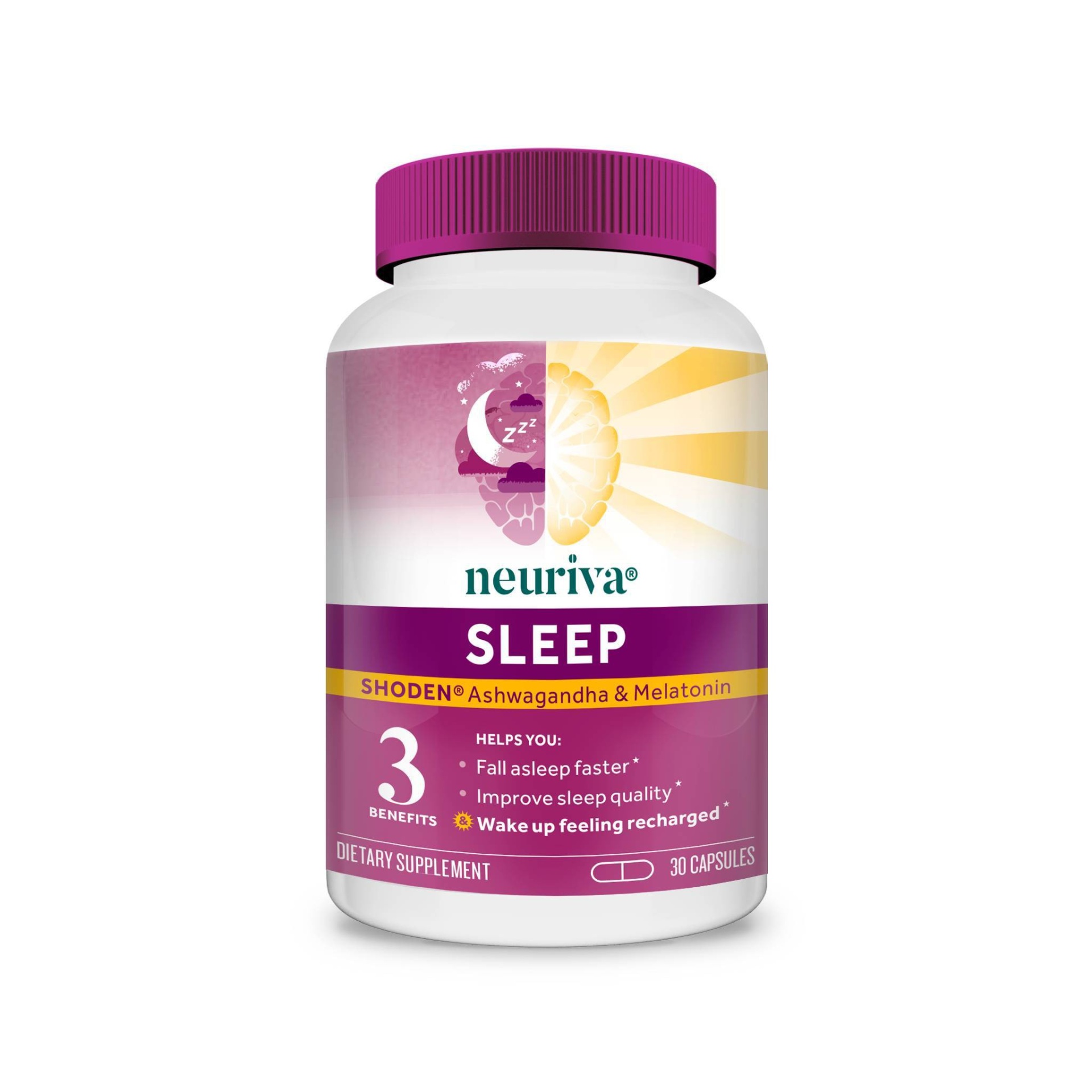 slide 1 of 5, Neuriva Sleep Capsules with Melatonin and Ashwagandha - 30ct, 30 ct