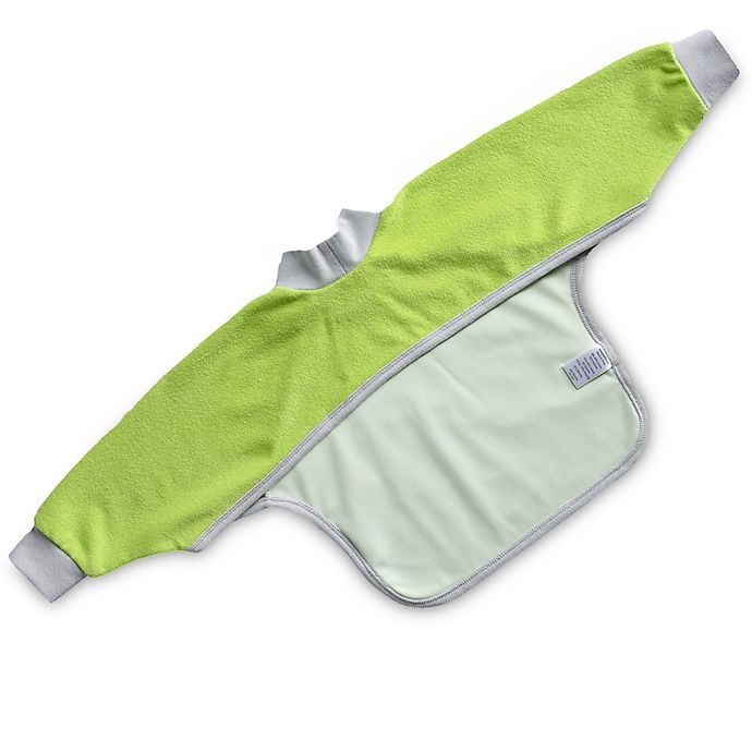 slide 4 of 5, Kiddologic bibit-all Small Sleeved Bib - Fresh Lime, 1 ct