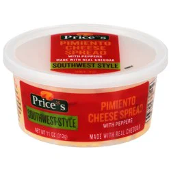 Price's Southwest Style Pimento Cheese Spread with Peppers - 11 oz