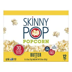 SkinnyPop Butter Microwave Popcorn Multipack - 33.6oz/12ct