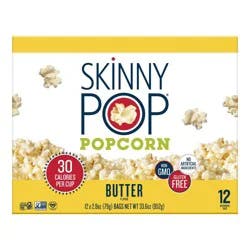 SkinnyPop Butter Microwave Popcorn Multipack - 33.6oz/12ct