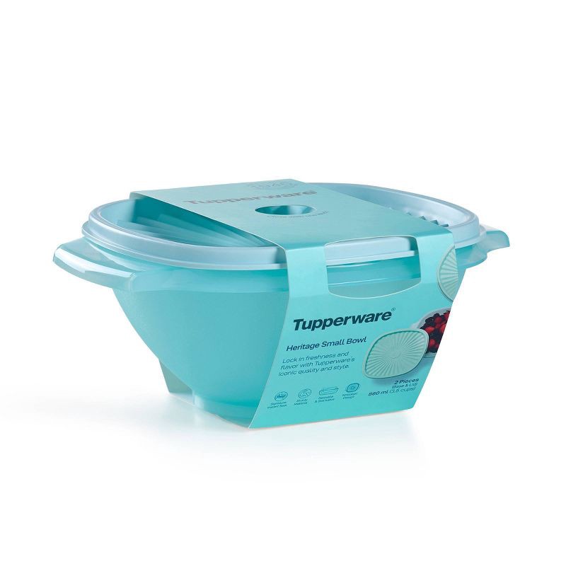 slide 7 of 12, Tupperware Heritage - 3.5C Bowl - Aquamarine, 1 ct
