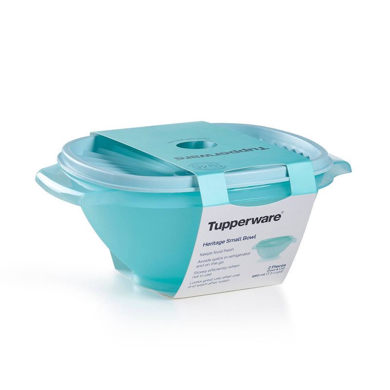 slide 9 of 12, Tupperware Heritage - 3.5C Bowl - Aquamarine, 1 ct
