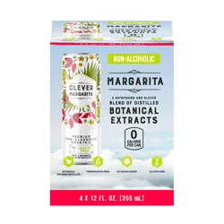 Clever Non-Alcoholic Cocktail Zero Sugar Margarita 4pk