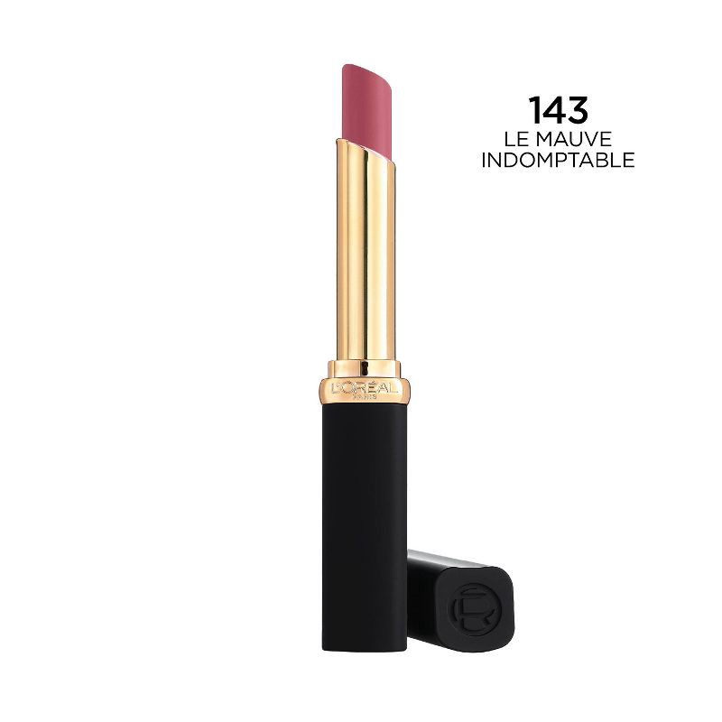 slide 2 of 5, L'Oreal Paris Colour Riche Intense Volume Matte Lipstick - 143 Le Mauve Indomptable - 0.06oz, 0.06 oz