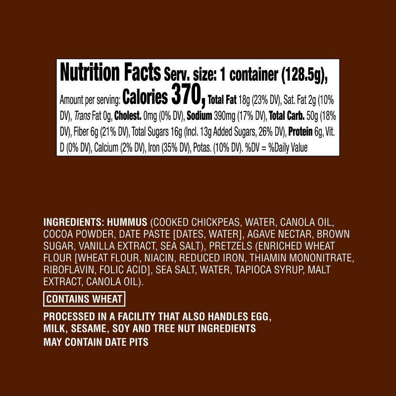 slide 4 of 4, Brownie Batter Dessert Hummus with Pretzels - 4.53oz - Good & Gather™, 4.53 oz