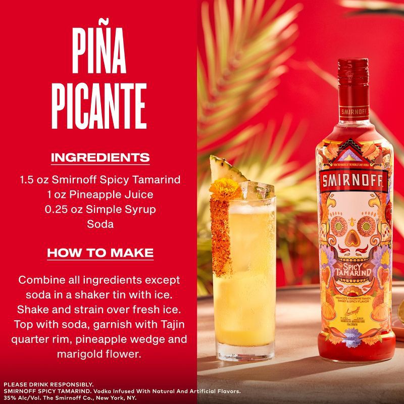 slide 5 of 10, Smirnoff Spicy Tamarind Vodka - 750ml Bottle, 750 ml