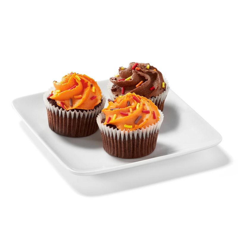 slide 2 of 3, Harvest Chocolate Mini Cupcakes - 10oz/12ct - Favorite Day™, 12 ct; 10 oz