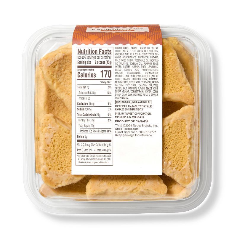 slide 2 of 3, Pumpkin Spice Mini Scones - 10.25oz/12ct - Favorite Day™, 10.25 oz, 12 ct
