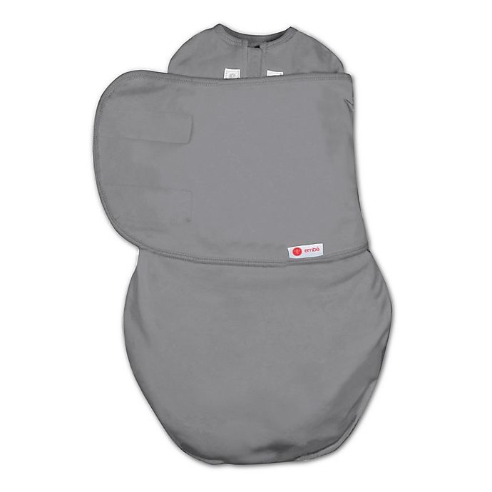 slide 1 of 10, embe Starter 2-Way Swaddle - Slate Grey, 1 ct