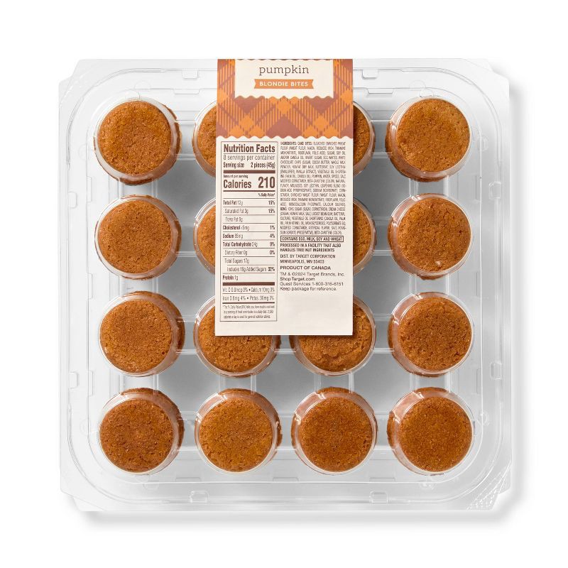 slide 3 of 3, Pumpkin Bar Bites with Cream Cheese Frosting - 12.7oz/16ct - Favorite Day™, 12.7 oz, 16 ct