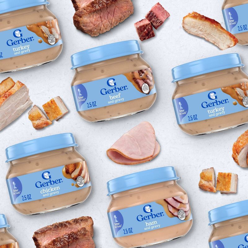 slide 9 of 10, Gerber Baby Food Stage 2 Meats Variety Pack Puree Jars - 30oz/12pk, 12 ct; 30 oz