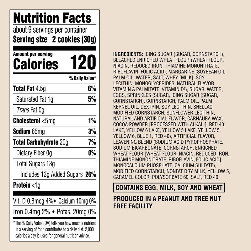 slide 4 of 4, Harvest Orange and Brown Frosted Mini Cookies - 9.4oz/18ct - Favorite Day™, 9.4 oz, 18 ct
