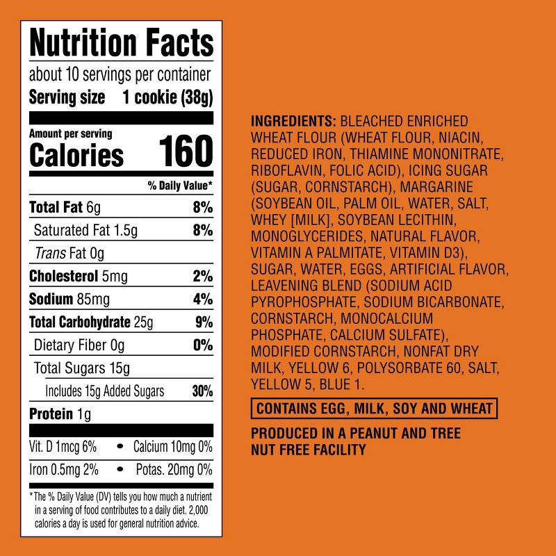 slide 3 of 4, Pumpkin Frosted Cookies - 13.5oz/10ct - Halloween - Favorite Day™, 10 ct; 13.5 oz