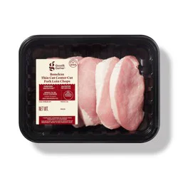 Fresh Boneless Thin Cut Pork Chop - price per lb - Good & Gather™